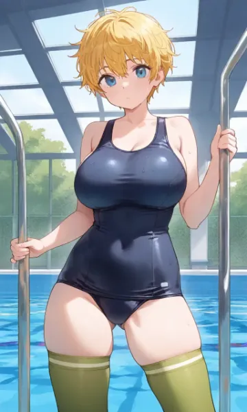 スク水ニーソみち♀➁