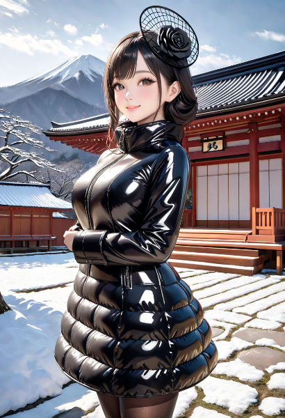 ブラックフォーマルで初詣