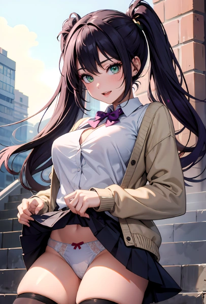 ツインテ　(お題)