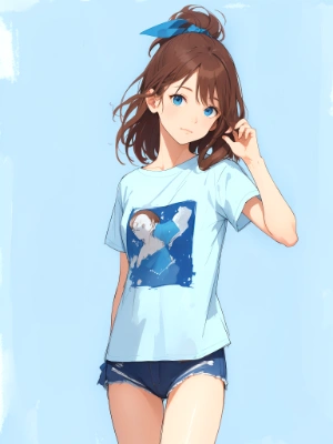 brown hair girl