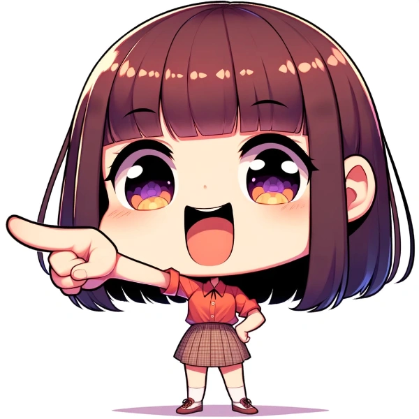 指差し女の子　　（18枚）