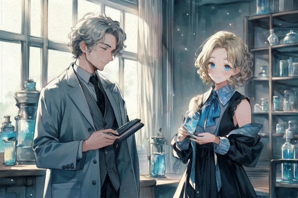 化学者夫婦の実験室