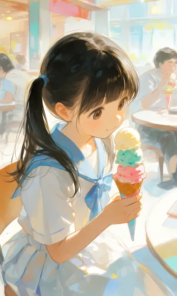フードコートにて