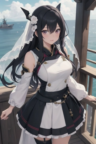 長門隊長の婚礼衣装で御座います