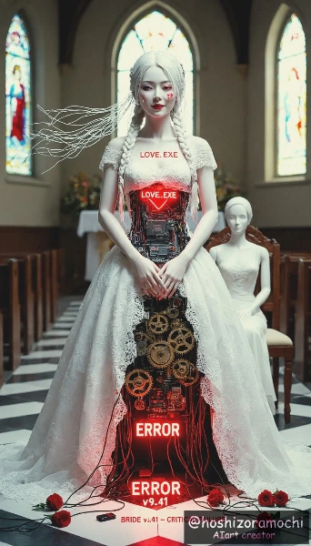 未来の狂気、AIが愛した不気味な花嫁 / Future Madness: The Creepy Bride Loved by AI