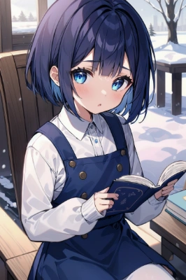 本を読む女の子