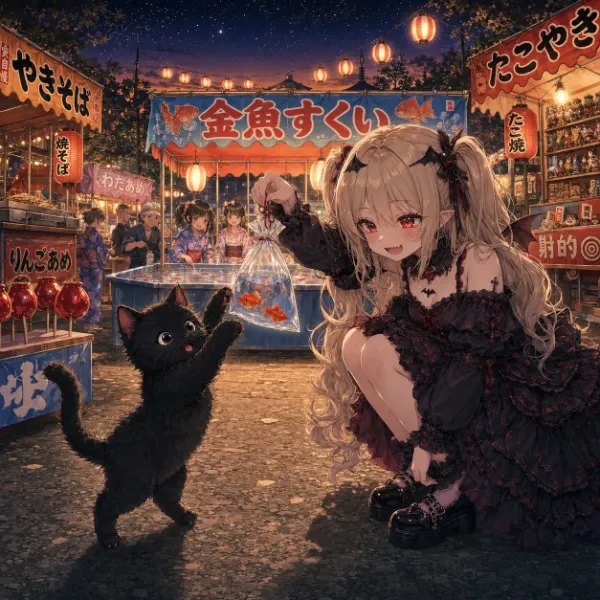 金魚すくいは楽しいね