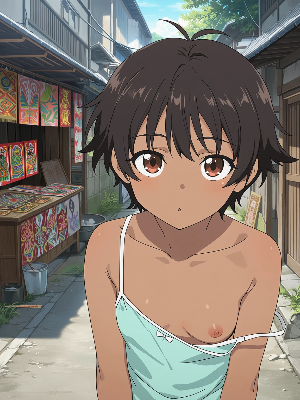 ある貧しい国の裏通り露店