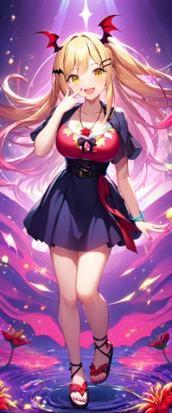 花柄サマードレス