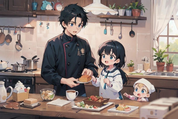 お父さん一口ちょーだいっ！