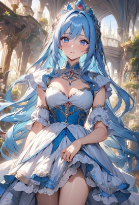 青髪プリンセス