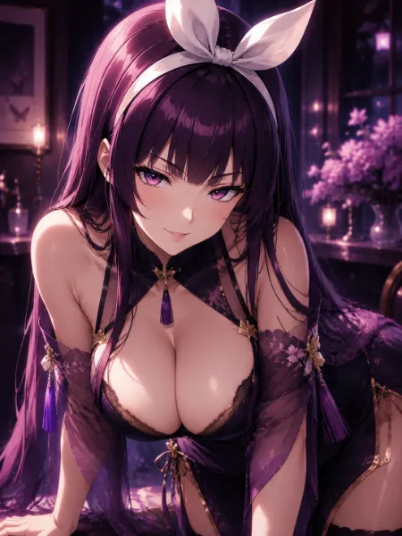 月夜と桜