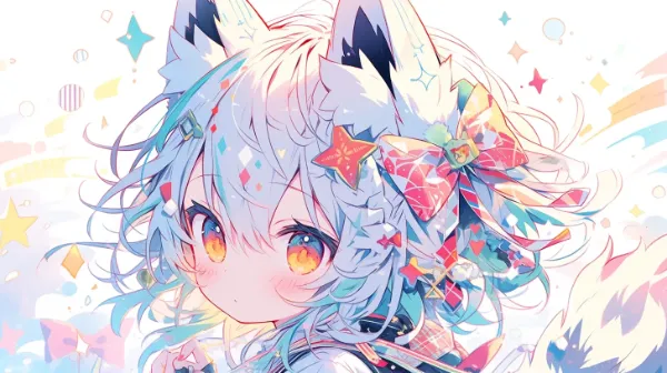星屑を集めるキツネ少女の夢