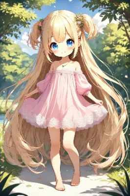 ピンクワンピース