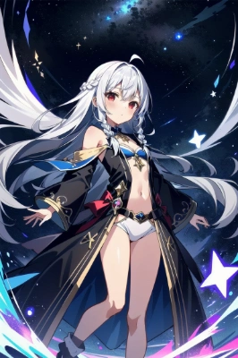 三つ編みドレス