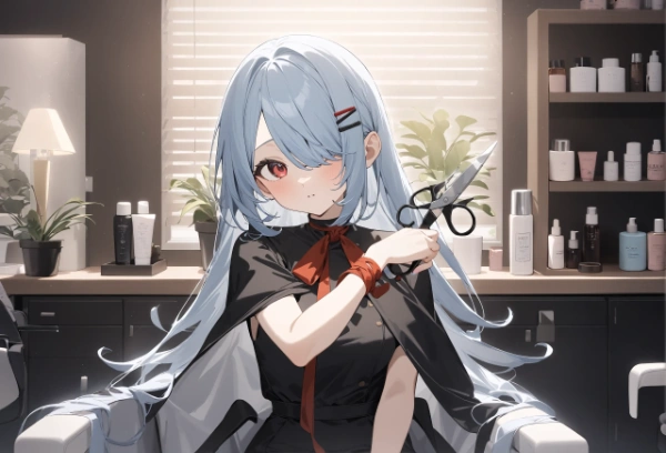 お客様、美容室でハサミブレードのご使用はおやめください