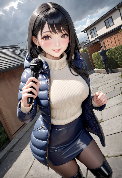 インタビュアーのお姉さん