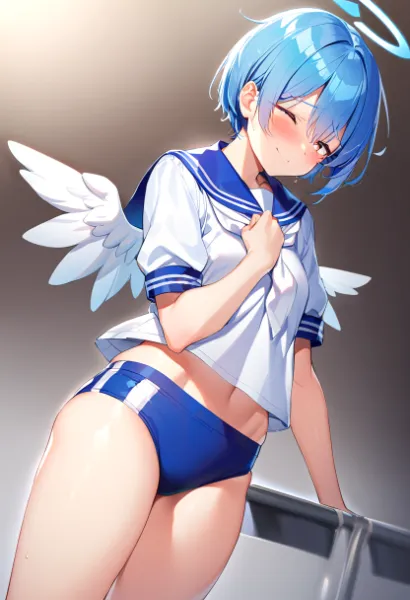 セーラー+ブルマ恥じらいボーイッシュ天使さん