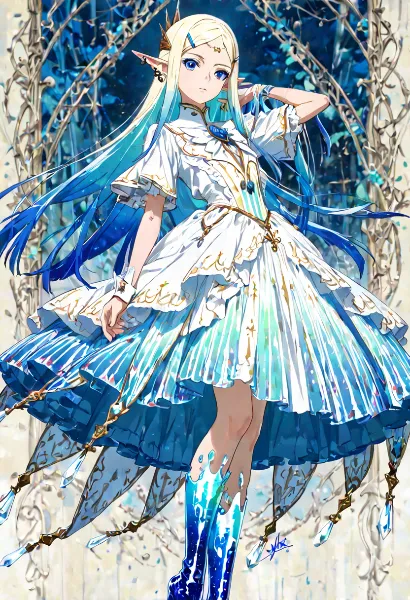 白と青の影が風に溶けて、やわらかな願いが空に漂う