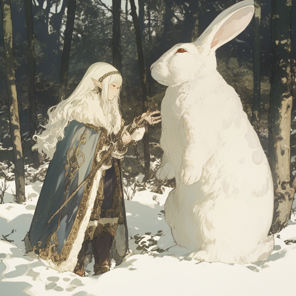 雪の森の白い守護者