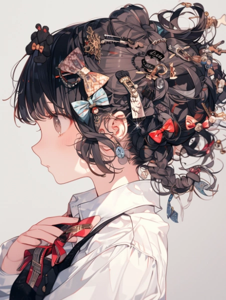 たくさんのヘアピンで武装して🎀