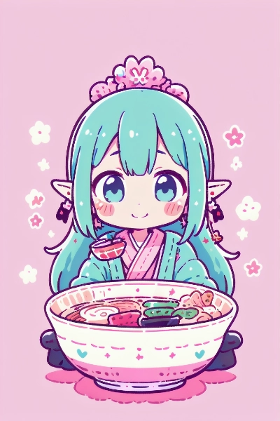 大きなラーメン