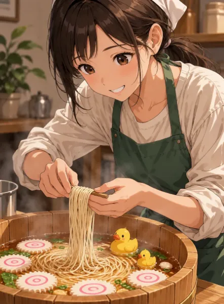 立派な麺になるんでちゅよ〜🎶