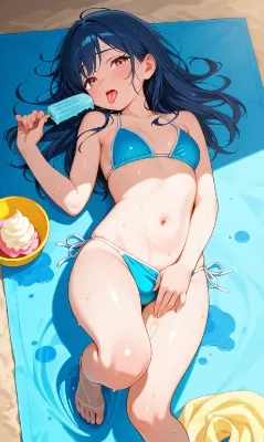 アイス舐める少女