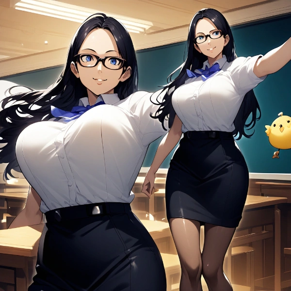 すっかり🐣と仲良しの静香先生。私は🐣になりたい♥