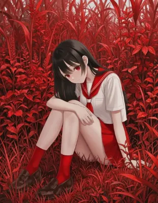 赤い雑草