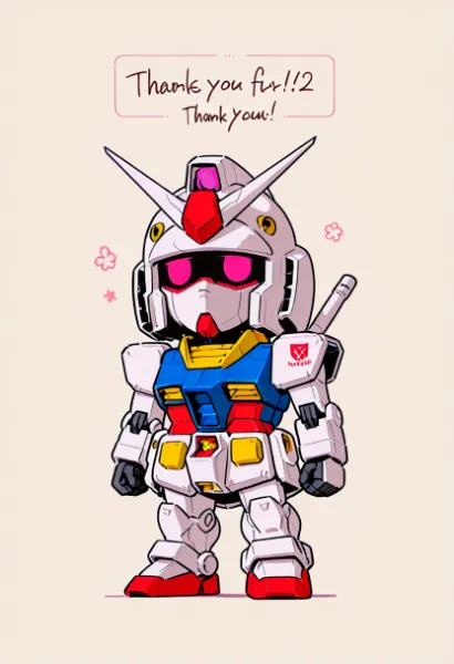 ちびガンダムのピンクアイサンクス