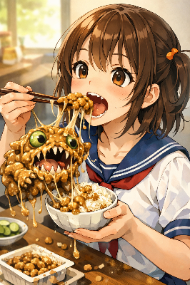 怪異のネバネバ納豆モンスター