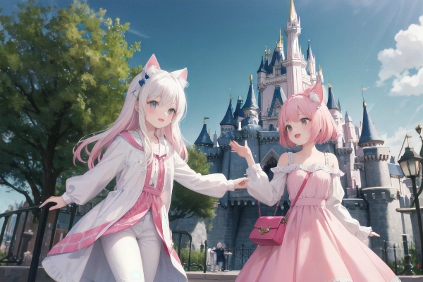 テーマパークにて…