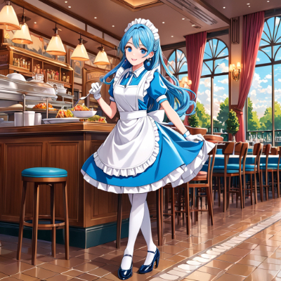 お昼のカフェ