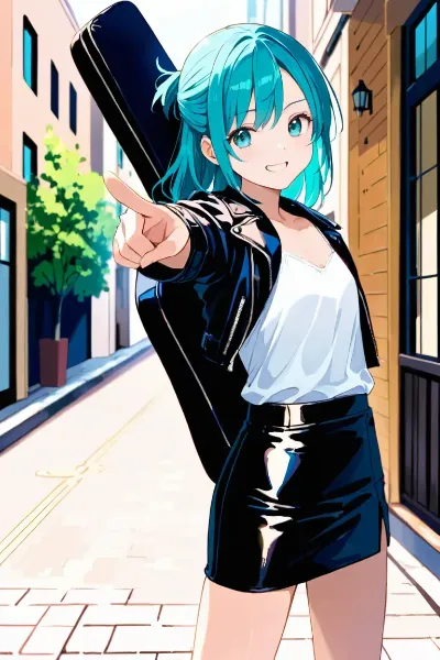 常磐アクア（お題：指差し#4）