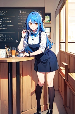 「…何ですか？…あぁ、ご注文はお決まりで？」