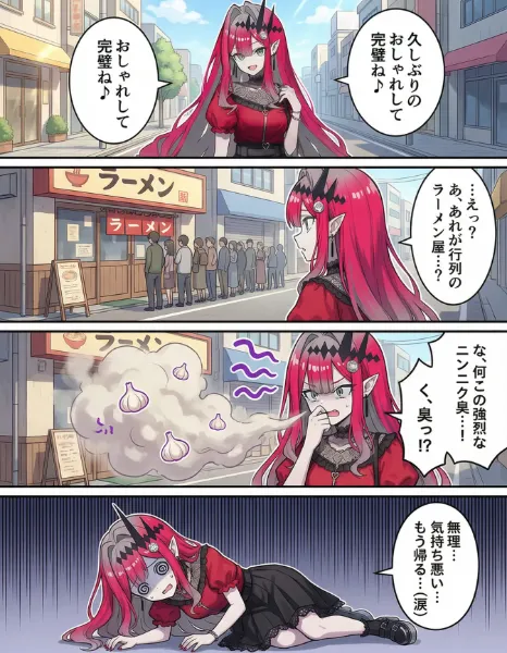 ニンニクの臭いで気持ち悪くなるバーヴァン・シー