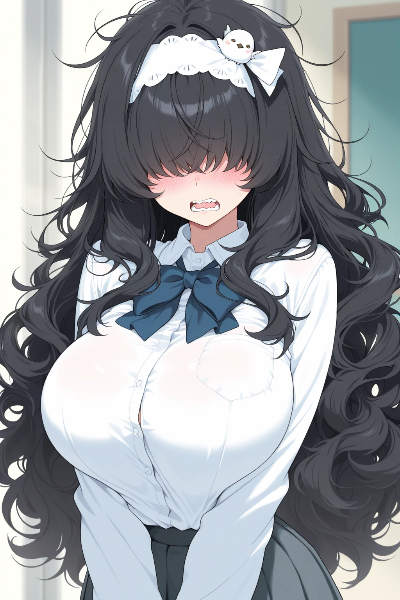 白い雀の髪飾り