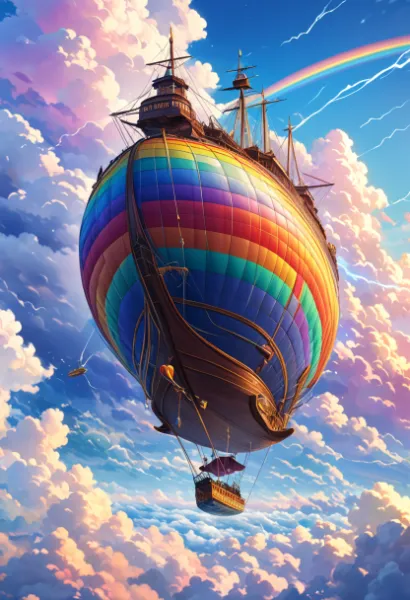 虹の飛行船