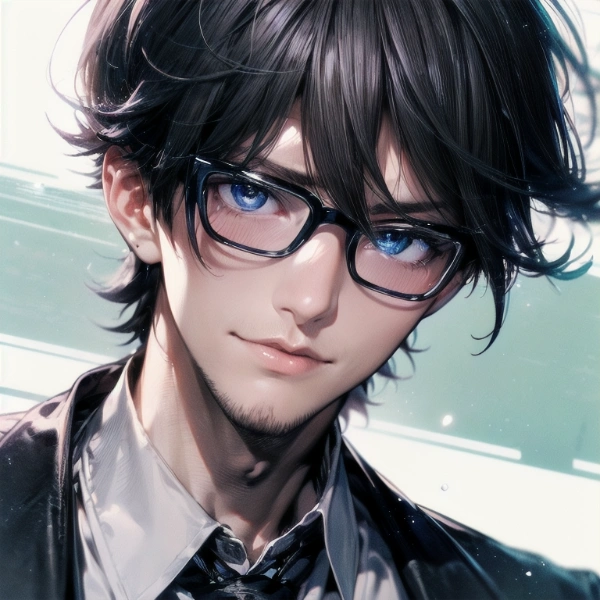 新しく追加されたモデル（sd1）で黒髪メガネ男子