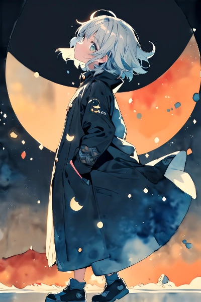 春三日月（水彩）