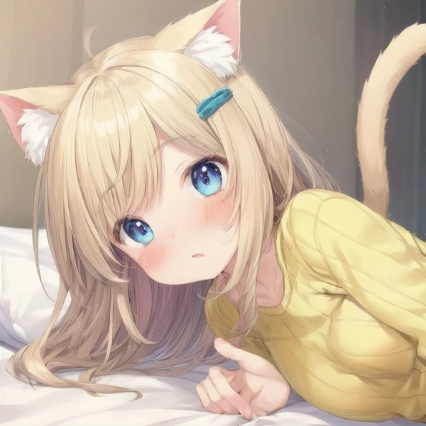 Evi as a Sweet Catgirl