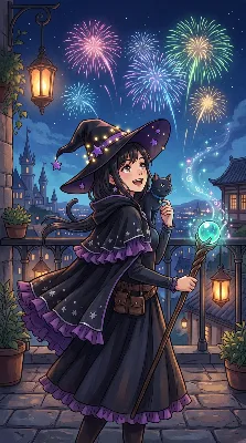 魔女の花火と星降る夜の冒険