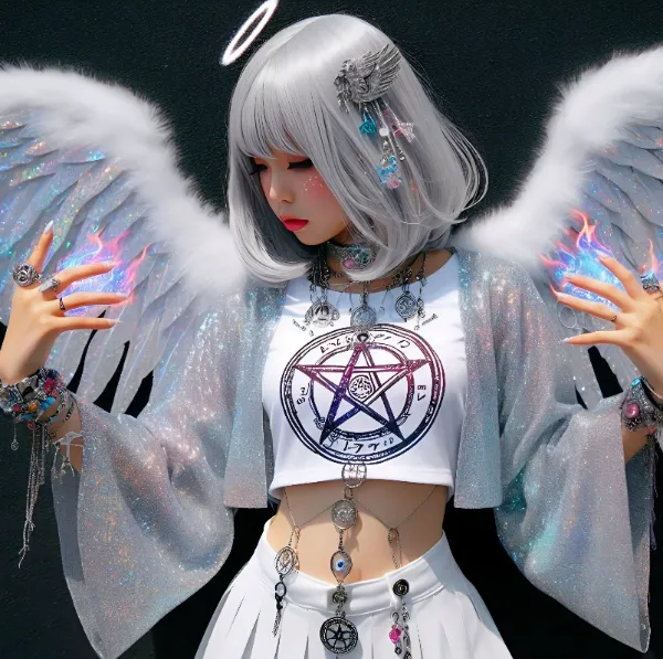 私は、大天使ラファエルの孫のラフィ。七色の光を操る事が出来る。無敵ということだな🎵