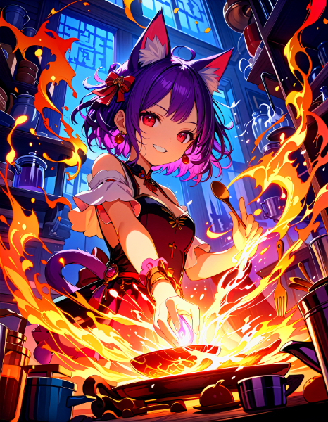 夜の厨房は私に任せな！