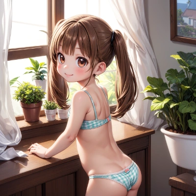 茶髪な娘の下着