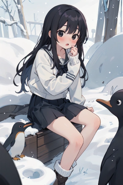 ペンギンさんと一緒