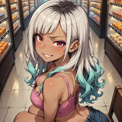 夏の胸チラ