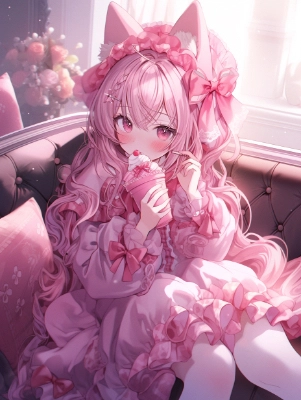 ピンクロリータファッション