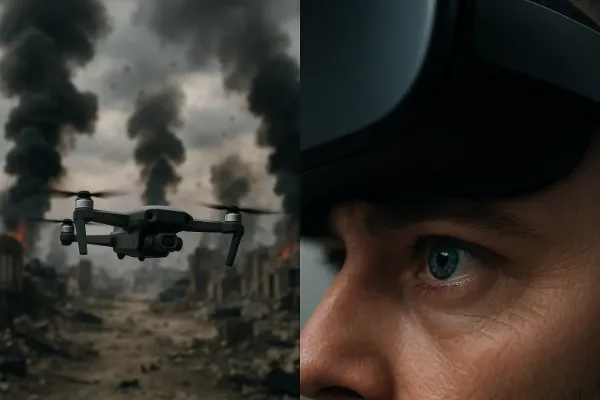 近未来の戦争風景